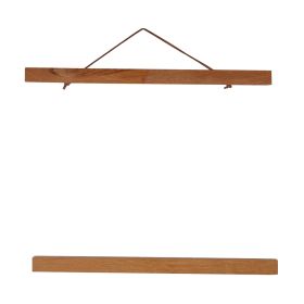 Modern Magnetic Wooden Photo Frame DIY Poster Scroll Prints Artwork Hanger Teak Wood 30cm (Option: 30cm)