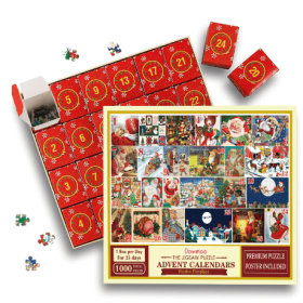 Dowmoo The Jigsaw Puzzle Advent Calendars (Quantity: 2PCS, Specifications: Boxed)